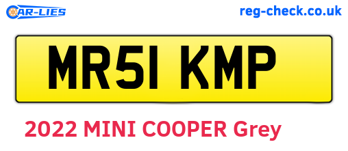MR51KMP are the vehicle registration plates.