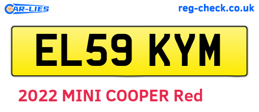 EL59KYM are the vehicle registration plates.