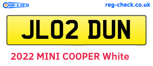 JL02DUN are the vehicle registration plates.