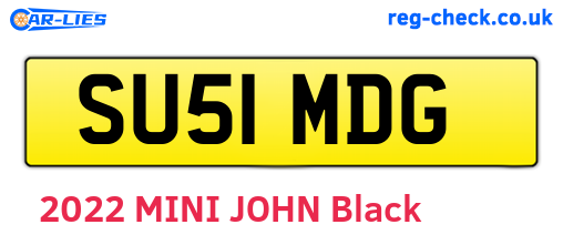 SU51MDG are the vehicle registration plates.