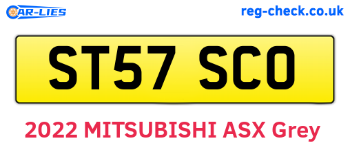 ST57SCO are the vehicle registration plates.