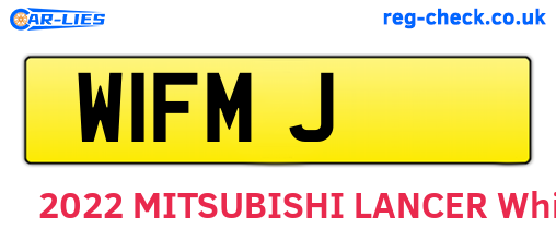 W1FMJ are the vehicle registration plates.