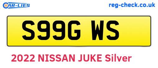 S99GWS are the vehicle registration plates.
