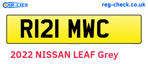 R121MWC are the vehicle registration plates.