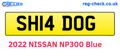 SH14DOG are the vehicle registration plates.