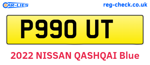 P99OUT are the vehicle registration plates.