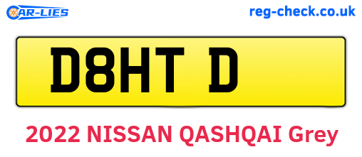 D8HTD are the vehicle registration plates.
