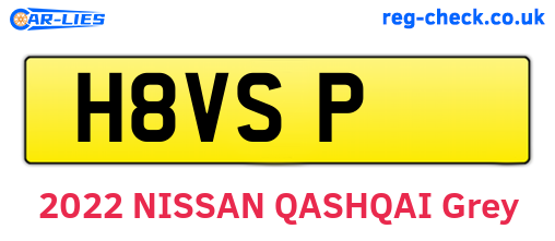 H8VSP are the vehicle registration plates.