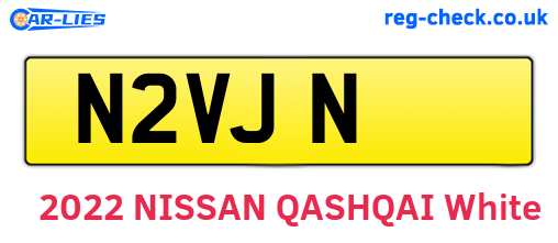 N2VJN are the vehicle registration plates.