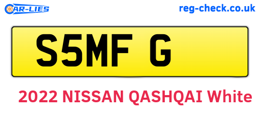 S5MFG are the vehicle registration plates.