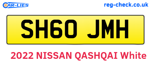 SH60JMH are the vehicle registration plates.
