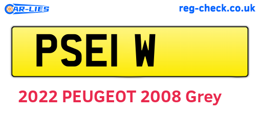 PSE1W are the vehicle registration plates.