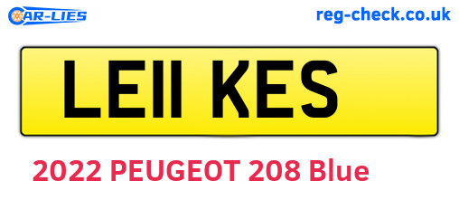 LE11KES are the vehicle registration plates.