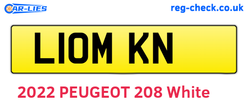 L10MKN are the vehicle registration plates.