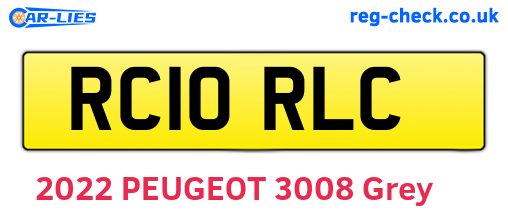 RC10RLC are the vehicle registration plates.
