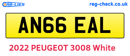 AN66EAL are the vehicle registration plates.