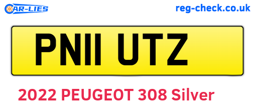 PN11UTZ are the vehicle registration plates.