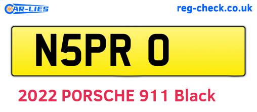 N5PRO are the vehicle registration plates.