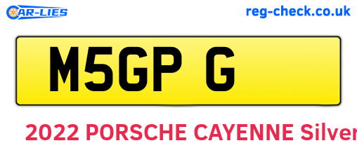 M5GPG are the vehicle registration plates.