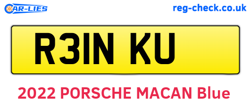 R31NKU are the vehicle registration plates.