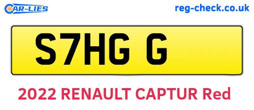 S7HGG are the vehicle registration plates.