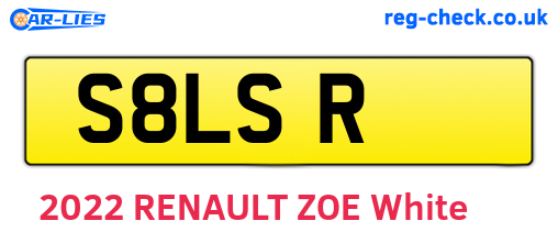 S8LSR are the vehicle registration plates.