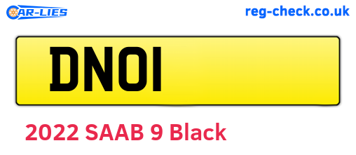 DNO1 are the vehicle registration plates.