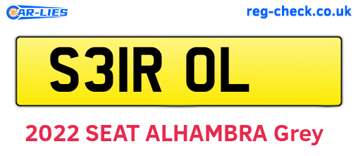 S31ROL are the vehicle registration plates.