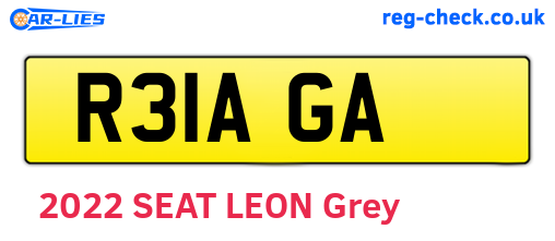 R31AGA are the vehicle registration plates.