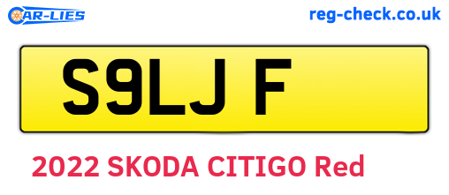 S9LJF are the vehicle registration plates.
