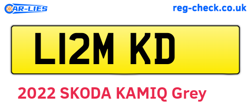 L12MKD are the vehicle registration plates.