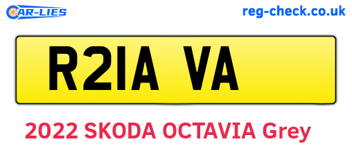 R21AVA are the vehicle registration plates.