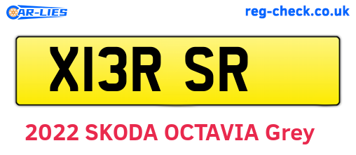 X13RSR are the vehicle registration plates.