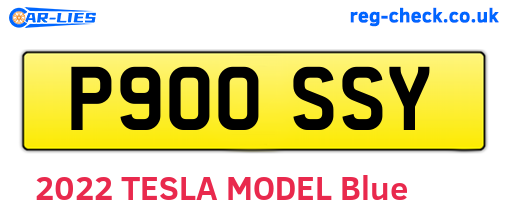 P900SSY are the vehicle registration plates.