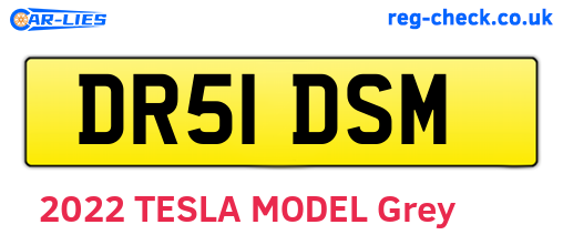 DR51DSM are the vehicle registration plates.