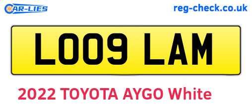 LO09LAM are the vehicle registration plates.
