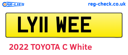 LY11WEE are the vehicle registration plates.