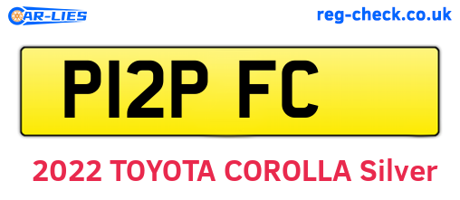 P12PFC are the vehicle registration plates.