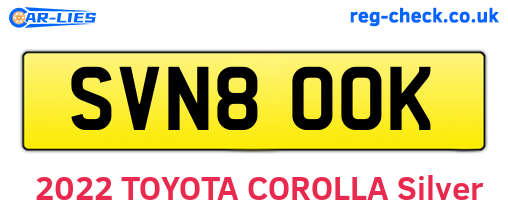 SVN800K are the vehicle registration plates.