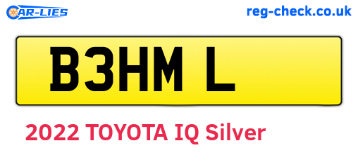 B3HML are the vehicle registration plates.