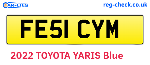FE51CYM are the vehicle registration plates.