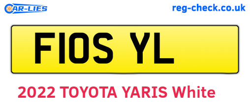F10SYL are the vehicle registration plates.