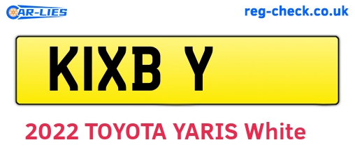 K1XBY are the vehicle registration plates.