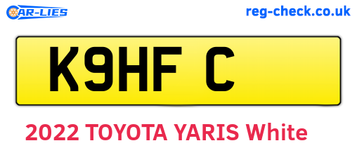 K9HFC are the vehicle registration plates.
