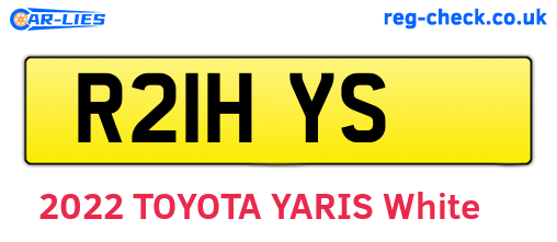 R21HYS are the vehicle registration plates.