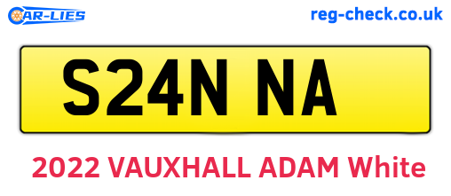 S24NNA are the vehicle registration plates.
