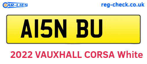 A15NBU are the vehicle registration plates.