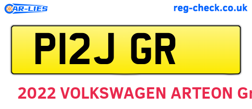 P12JGR are the vehicle registration plates.