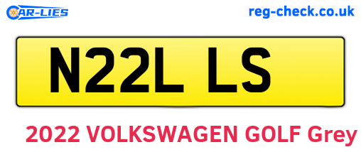 N22LLS are the vehicle registration plates.