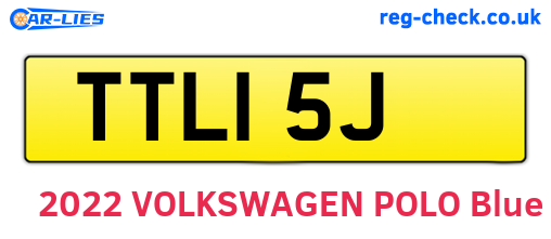 TTL15J are the vehicle registration plates.